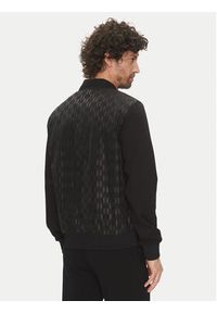 Karl Lagerfeld - KARL LAGERFELD Bluza 505064 552902 Czarny Regular Fit. Typ kołnierza: dekolt w karo. Kolor: czarny. Materiał: syntetyk #4