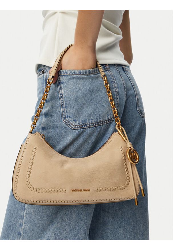 MICHAEL Michael Kors Torebka 32T6AY5W6Y Beżowy. Kolor: beżowy. Materiał: skórzane