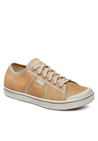 keen - Sneakersy Keen Eldon Harvest Leather 1026837 Beige /Silver Birch. Kolor: beżowy. Materiał: skóra
