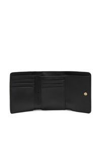 TOMMY HILFIGER - Tommy Hilfiger Duży Portfel Damski Th Distinct Trifold Wallet Mono AW0AW17257 Czarny. Kolor: czarny. Materiał: skóra