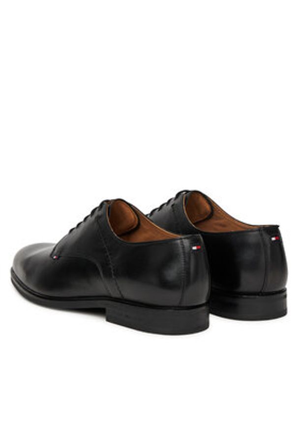 TOMMY HILFIGER - Tommy Hilfiger Półbuty Hilfiger Thunit FM0FM05533 Czarny. Kolor: czarny. Materiał: skóra