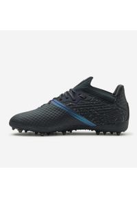 KIPSTA - Buty do piłki nożnej Kipsta Viralto III 3D Airmesh MG/AG Intense. Kolor: czarny. Materiał: dzianina, zamsz, mesh, syntetyk. Szerokość cholewki: normalna. Sport: piłka nożna