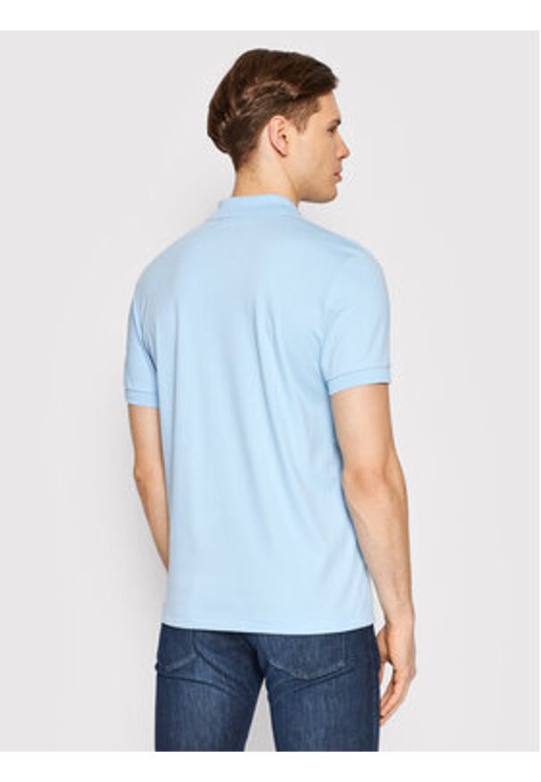 Lacoste Polo DH2050 Niebieski Regular Fit. Typ kołnierza: polo. Kolor: niebieski. Materiał: bawełna