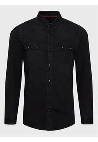 Salsa Koszula jeansowa 125455 Czarny Slim Fit. Kolor: czarny. Materiał: bawełna #2