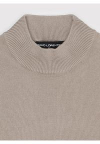 Pako Lorente - PAKO LORENTE – Beżowy półgolf męski. Kolor: brązowy, beżowy. Materiał: wiskoza, poliamid. Wzór: gładki, ze splotem #7