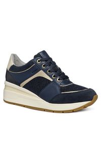 Geox Sneakersy D Zosma D558LA 085LY C4002 Granatowy. Kolor: niebieski. Materiał: materiał