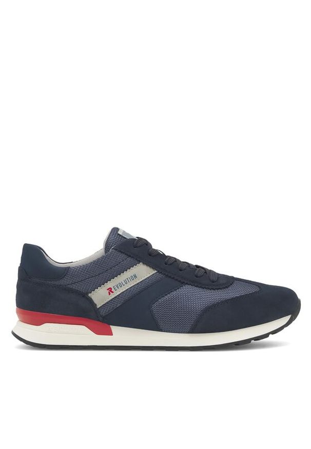 Rieker Revolution Lifestyle Sneakersy U0301-14 Granatowy. Kolor: niebieski. Materiał: materiał