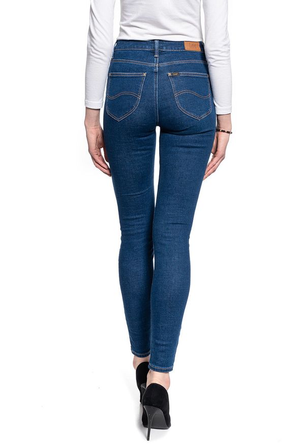 Lee - DAMSKIE SPODNIE JEANSOWE LEE Scarlett High DARK MONO L626PQXM 112114316