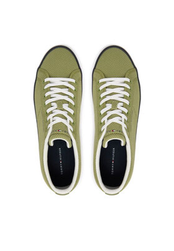 TOMMY HILFIGER - Tommy Hilfiger Tenisówki Harlem Core Ii Seasonal Textile FM0FM05820 Zielony. Kolor: zielony. Materiał: materiał