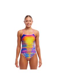 FUNKITA - Strój pływacki jednoczęściowy damski Funkita Single Strap One Piece. Kolor: niebieski