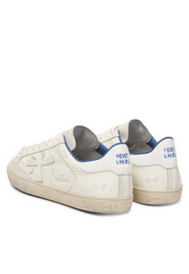 Premiata Sneakersy Steven Var 6652 Biały. Kolor: biały. Materiał: skóra