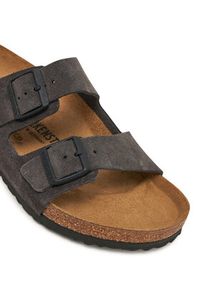 Birkenstock Klapki Arizona zamsz 1028603 Szary. Kolor: szary. Materiał: skóra, zamsz