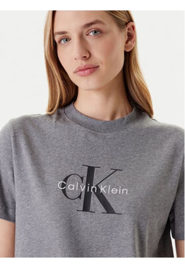 Calvin Klein Jeans T-Shirt Hero Classic LV047B865G Szary Regular Fit. Kolor: szary. Materiał: bawełna
