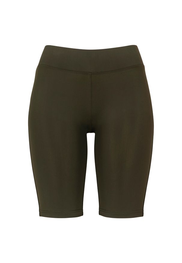 Urban Classics - Szorty damskie Urban Classic. Kolor: zielony. Długość: krótkie. Sezon: lato