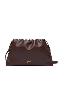 Pinko - PINKO Torebka Maxi Clutch+Tracolla SP Al 25-26 PLTT 105825 A0QO Brązowy. Kolor: brązowy. Materiał: skórzane #5