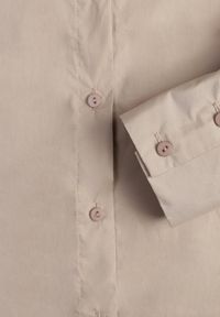 Renee - Beżowa Koszula Bawełniana Aquida. Kolor: beżowy. Materiał: bawełna. Długość rękawa: długi rękaw. Długość: długie #5