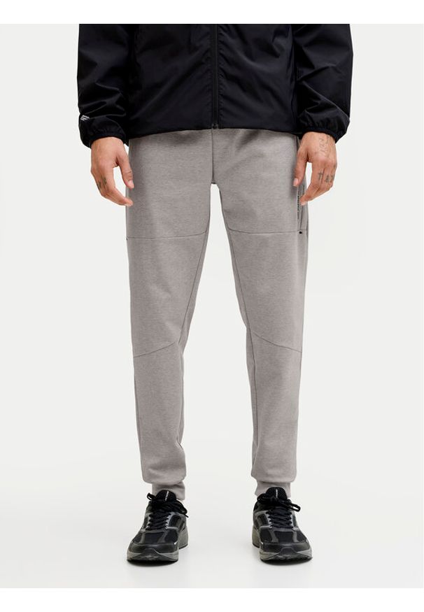 Jack & Jones Spodnie dresowe Gordon 12288623 Szary Regular Fit. Kolor: szary. Materiał: syntetyk