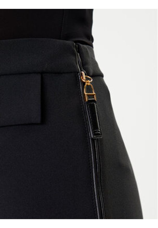 Elisabetta Franchi Spodnie materiałowe PA-120-56E2-V340 Czarny Regular Fit. Kolor: czarny. Materiał: syntetyk