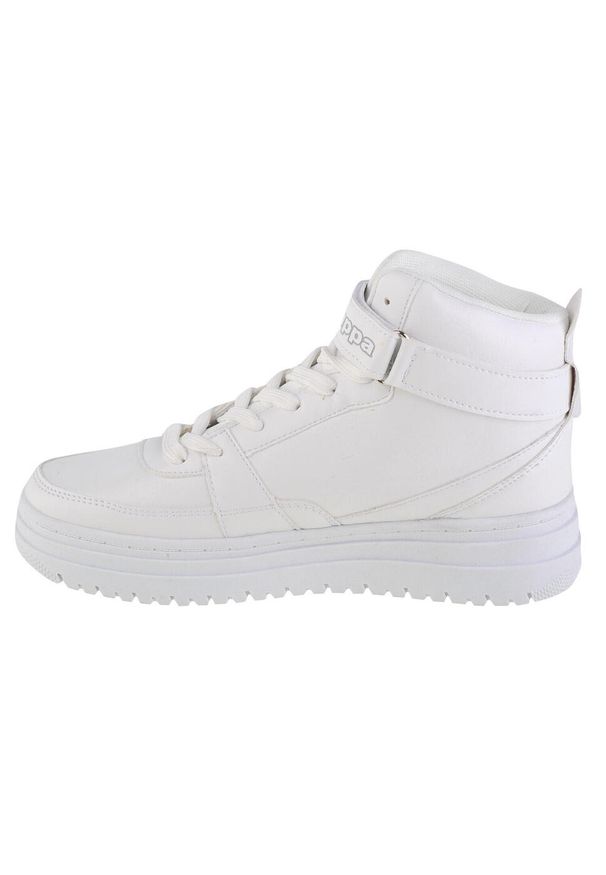Buty do chodzenia damskie Kappa Draydon. Zapięcie: rzepy. Kolor: biały. Materiał: materiał, guma, syntetyk. Szerokość cholewki: normalna. Sport: turystyka piesza