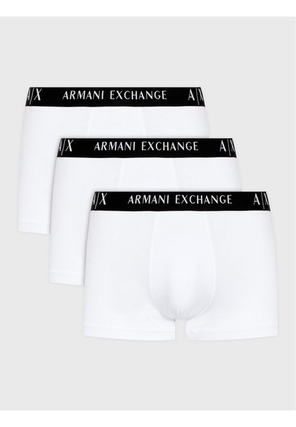 Armani Exchange Komplet 3 par bokserek 957028 CC282 48310 Biały. Kolor: biały. Materiał: bawełna