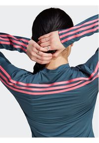 Adidas - adidas Koszulka techniczna IU3073 Turkusowy Slim Fit. Kolor: turkusowy. Materiał: syntetyk