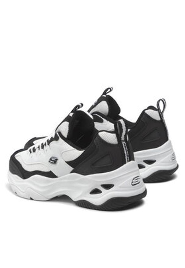 skechers - Skechers Sneakersy Fresh Diva 149492/BKW Biały. Kolor: biały. Materiał: skóra