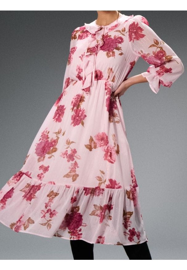 Sinsay - Sukienka szmizjerka ze wzorem - wielobarwny. Typ sukienki: szmizjerki