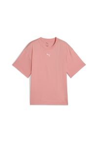 Puma - Młodzieżowa koszulka Essentials Boxy PUMA Pink Fruit. Kolor: różowy