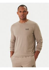 EA7 Emporio Armani Longsleeve 8NPT28 PJVQZ U6167 Beżowy Slim Fit. Kolor: beżowy. Materiał: bawełna. Długość rękawa: długi rękaw #1
