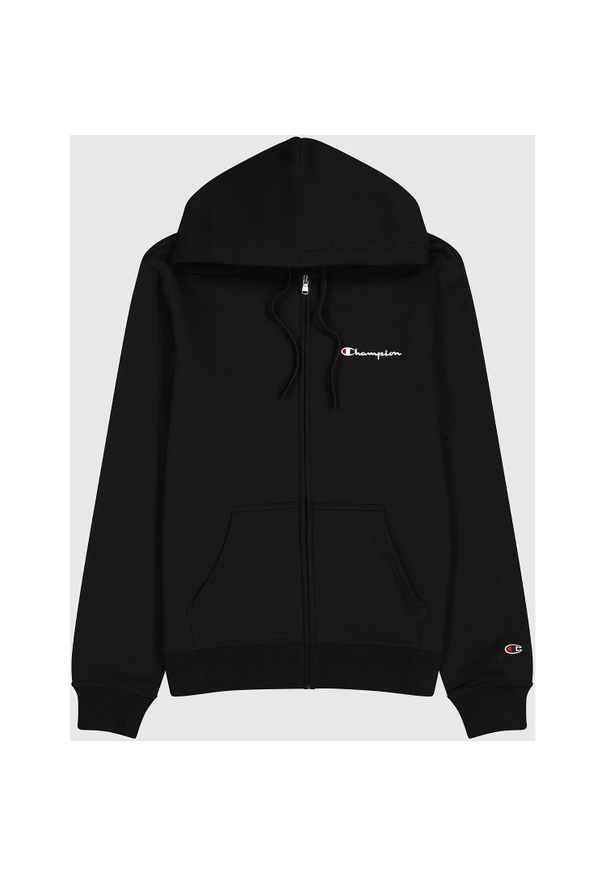 Bluza męska Champion Full Zip Hoodie. Typ kołnierza: kaptur. Kolor: szary, wielokolorowy, czarny. Materiał: włókno, bawełna, syntetyk