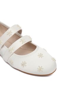 Buffalo Baleriny Dahlia Flower Pearl 1620070 Biały. Kolor: biały. Materiał: materiał #3