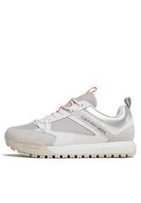 Calvin Klein Jeans Sneakersy Toothy Runner Low Laceup Mix YM0YM00710 Szary. Kolor: szary. Materiał: materiał #5