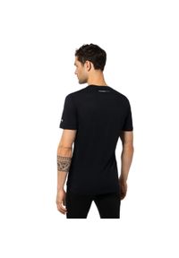 SUPER.NATURAL - Koszulka męska z merino Super.Natural Men's 7 Peaks Tee z krótkim rękawem. Kolor: czarny. Długość rękawa: krótki rękaw. Długość: krótkie