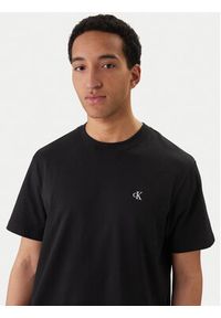 Calvin Klein Jeans T-Shirt Easy Monologo LV04RC275G Czarny Regular Fit. Kolor: czarny. Materiał: bawełna #5
