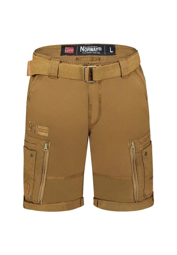 Bermudy Geographical Norway PASSPARTOUT KAKI DB MEN 317 khaki męska. Kolor: zielony. Sport: turystyka piesza