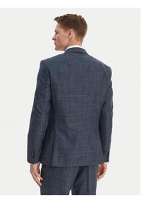BOSS Garnitur H-Huge 50561829 Granatowy Slim Fit. Kolor: niebieski. Materiał: wełna #9