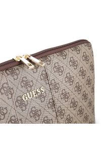 Guess 4G Uptown Computer Sleeve 13'' brązowe. Kolor: brązowy. Materiał: skóra. Wzór: aplikacja. Styl: elegancki #4