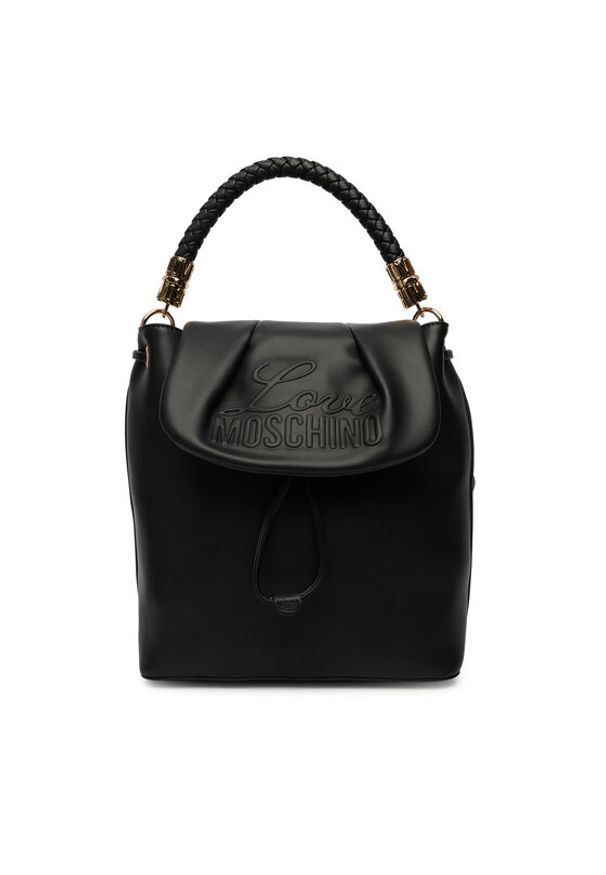 Love Moschino - LOVE MOSCHINO Plecak JC4224PP0OKA0000 Czarny. Kolor: czarny. Materiał: skóra