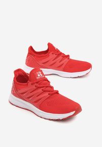 Born2be - Czerwone Buty Sportowe Safeguard. Kolor: czerwony #3