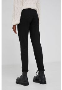 Answear Lab Jeansy bawełniane damskie high waist. Stan: podwyższony. Kolor: czarny. Styl: wakacyjny #2