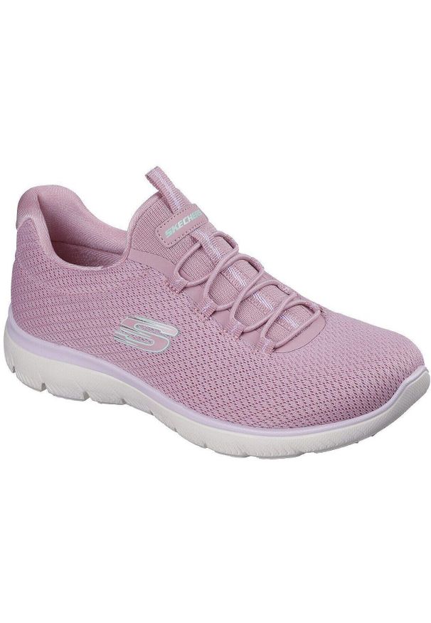 skechers - Buty sportowe damskie Skechers Summits summer Blush. Kolor: różowy. Materiał: materiał
