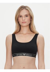 Emporio Armani Underwear Biustonosz top EW000420 AF10881 UC001 Czarny. Kolor: czarny. Materiał: bawełna