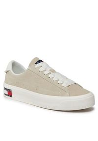 Tommy Jeans Sneakersy Tjw Vulc Flatform Suede Sneaker EN0EN02519 Beżowy. Kolor: beżowy #5