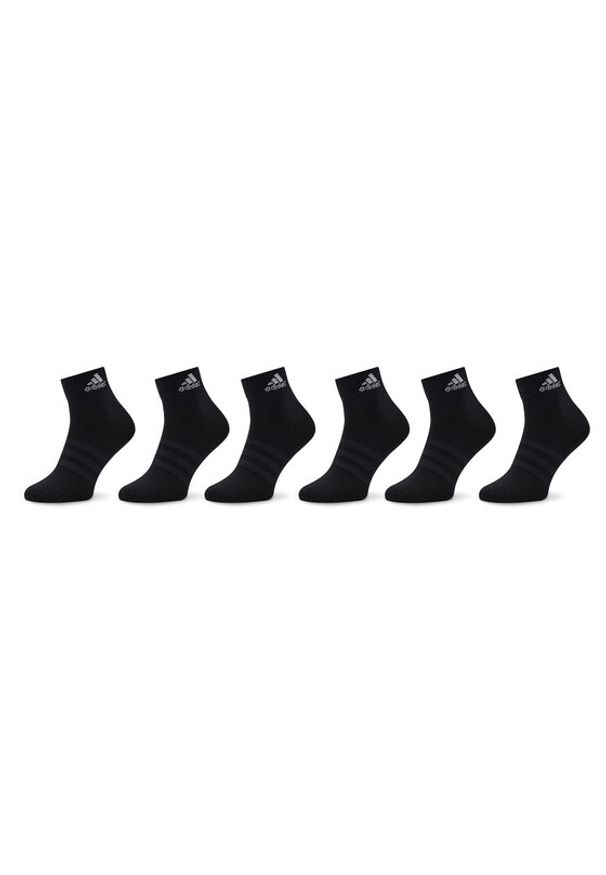Adidas - adidas Skarpety krótkie Thin and Light Sportswear Ankle Socks 6 Pairs IC1293 Czarny. Kolor: czarny. Materiał: bawełna