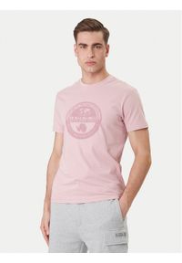 Napapijri T-Shirt S-Mahsa NP0A4FZB Różowy Regular Fit. Kolor: różowy. Materiał: bawełna #1