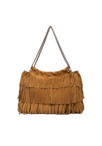Tory Burch Torebka 174294 Brązowy. Kolor: brązowy. Materiał: skórzane, zamszowe