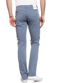 Wrangler - WRANGLER SPODNIE MĘSKIE GREENSBORO FLINSTONE BLUE W15QMM13F. Materiał: materiał #9