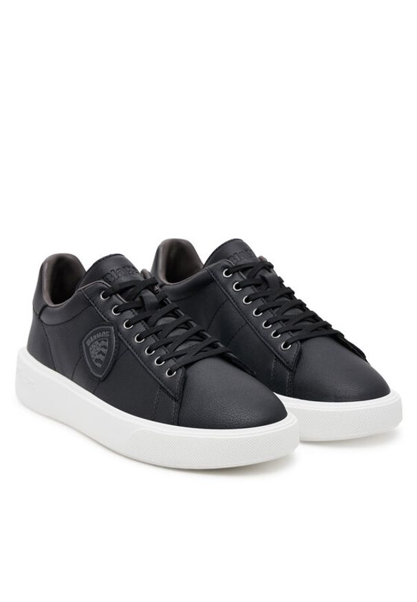 Blauer Sneakersy S5BUCK01/LEA Czarny. Kolor: czarny. Materiał: skóra