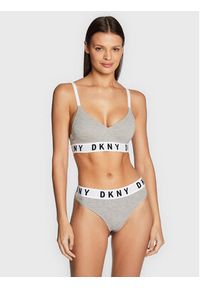 DKNY Stringi DK4529 Szary. Kolor: szary. Materiał: bawełna