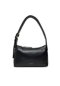 Calvin Klein Torebka Hardware Handle Mini Bag K60K613027 Czarny. Kolor: czarny. Materiał: skórzane